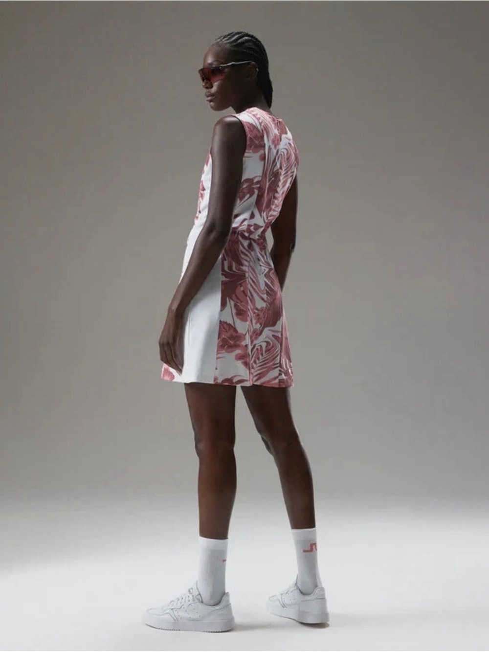 J.Lindeberg Womens Pink Tropical Floral Golf Dress Size Large - Picture 2 of 7